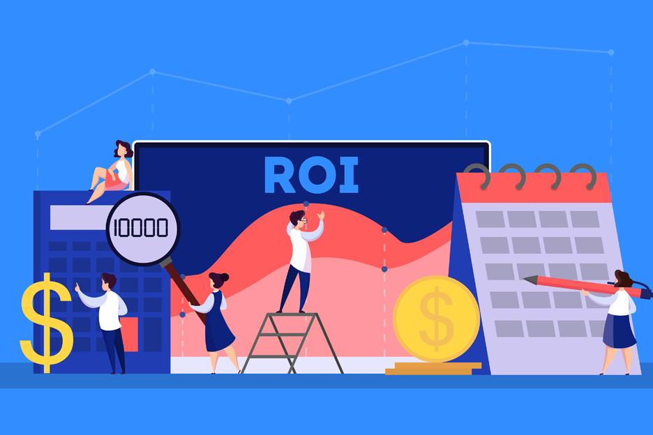 ROI or return on investment concept.